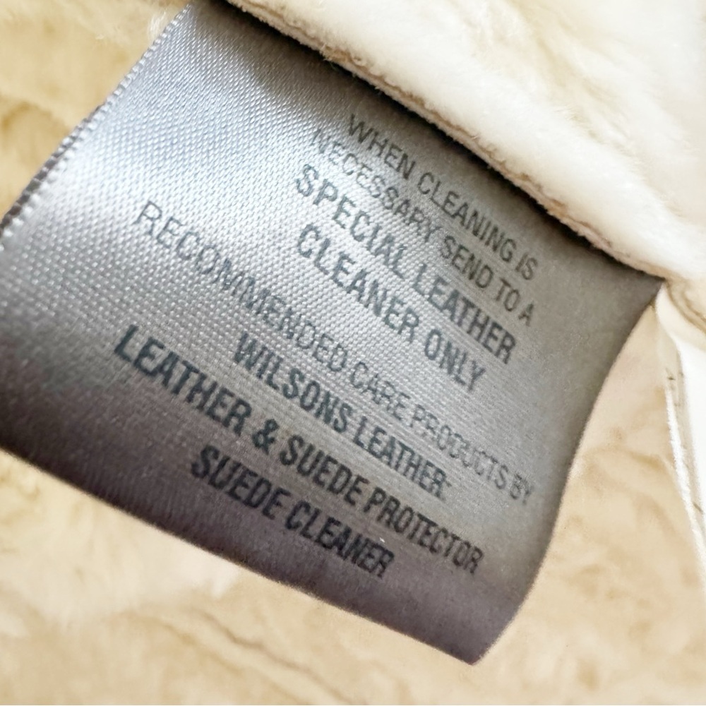 Wilsons Leather Tan and Cream Jacket - Picture 14 of 16
